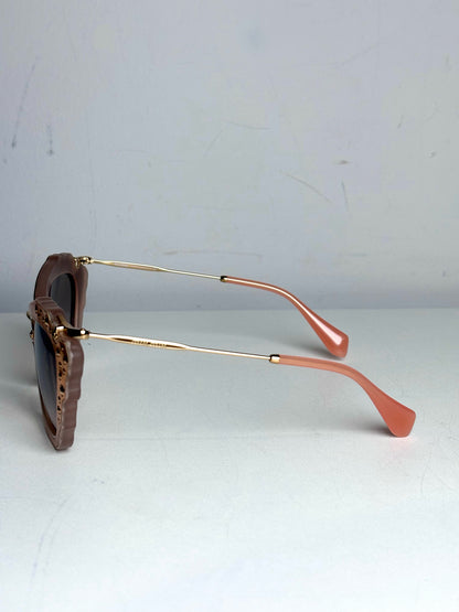 Miu Miu "Crystal Glam" Crystal Embellishments Pre-owned Sunglasses