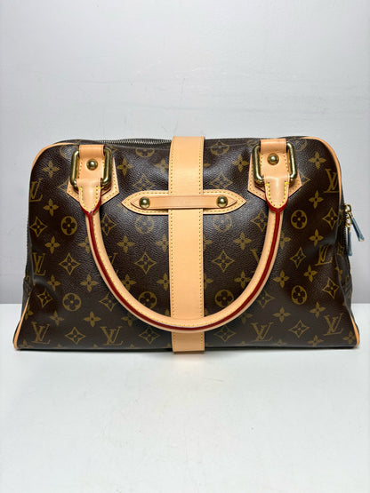 Louis Vuitton Manhattan GM Monogram Brow/Black Refurbished Pre-Owned Bag