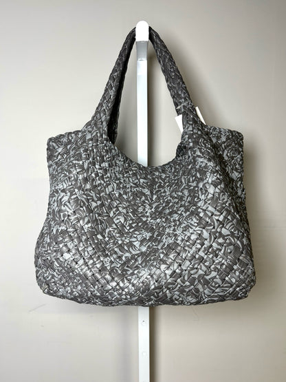 Falor Italia Woven Leather Pre-owned Gray Medium Purse