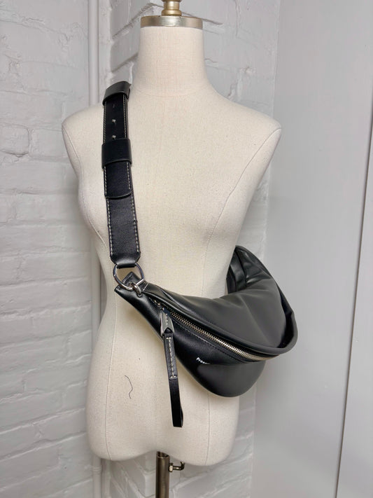Proenza Schouler Black Slide Leather Shoulder Bag