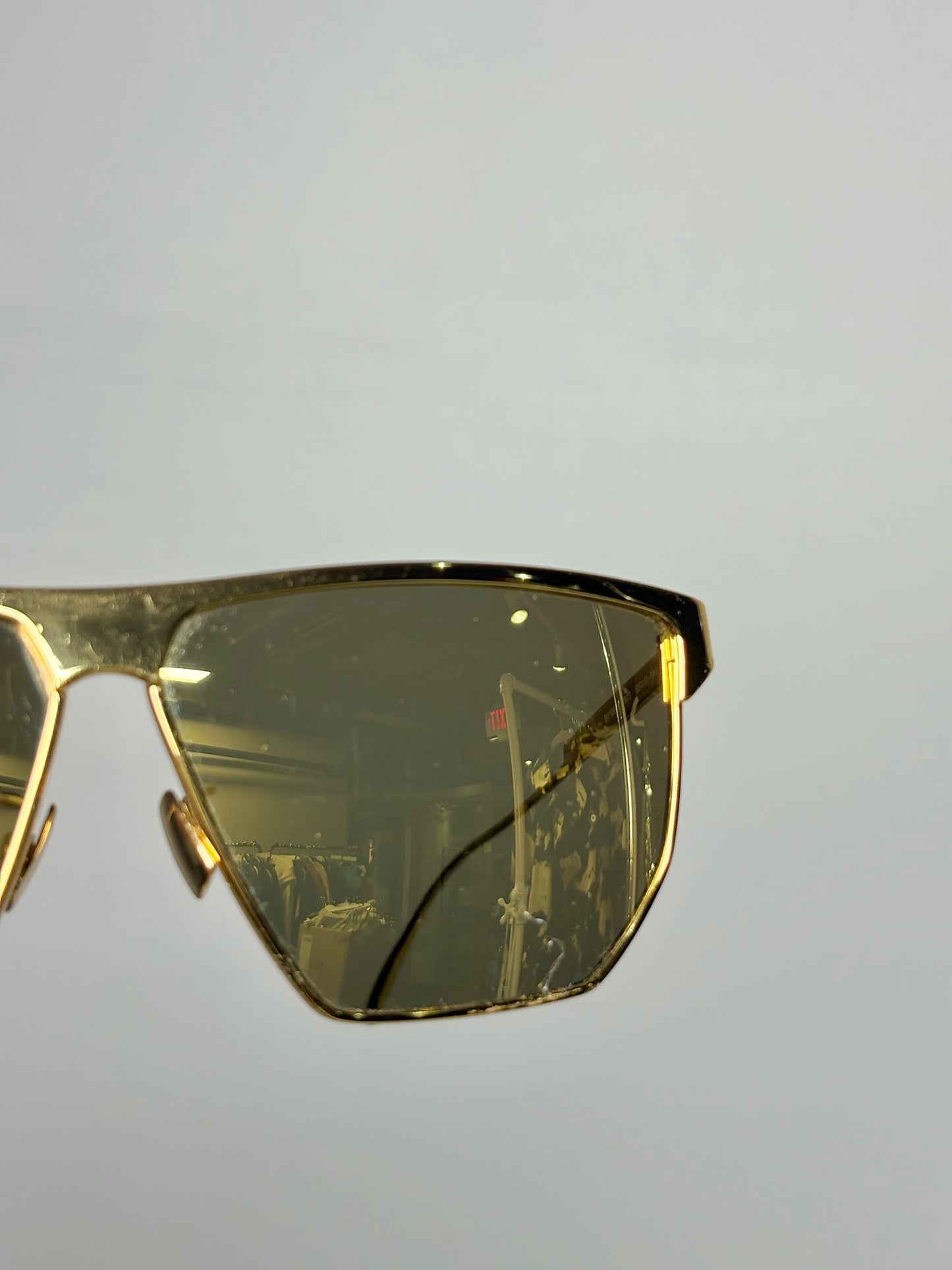 Metal Bottega Veneta Pre-owned Gold Sunglasses