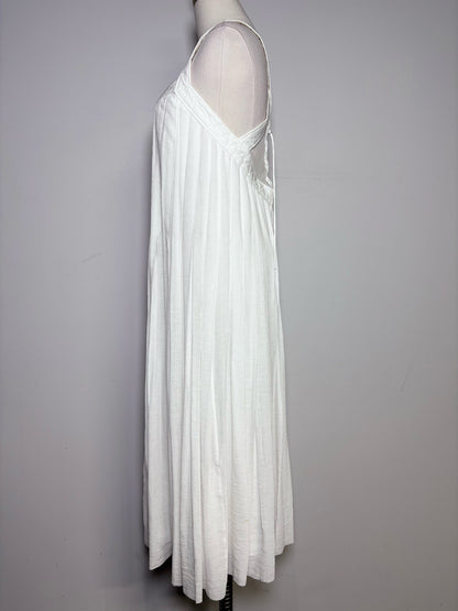 Women Size 4 (S) Rag & Bone White Solid 100% Cotton Pre-owned Dress