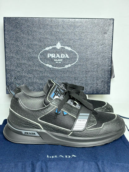 Prada Black Solid Men's Sneakers