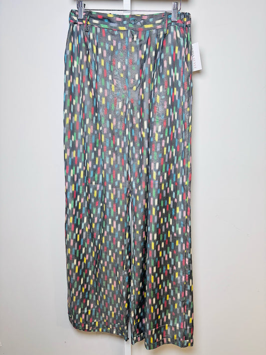 Women Size M Azukar Moreno Multi-Color Geometric Print Sustainable Fabrics Pants