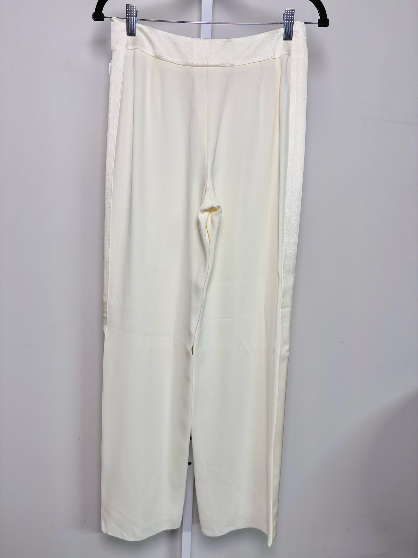 Women Size 40 (4, US) Emporio Armani Cream Tuxedo Pants