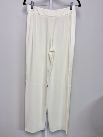 Women Size 40 (4, US) Emporio Armani Cream Tuxedo Pants
