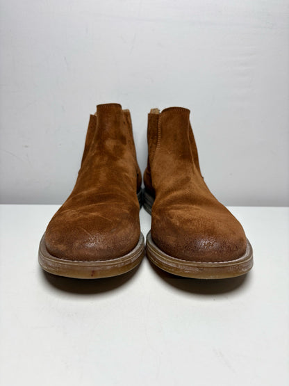 Men's Shoe Size 41 (US 8–8.5) MOMA Cognac Leather & Suede Pre-Owned Boots