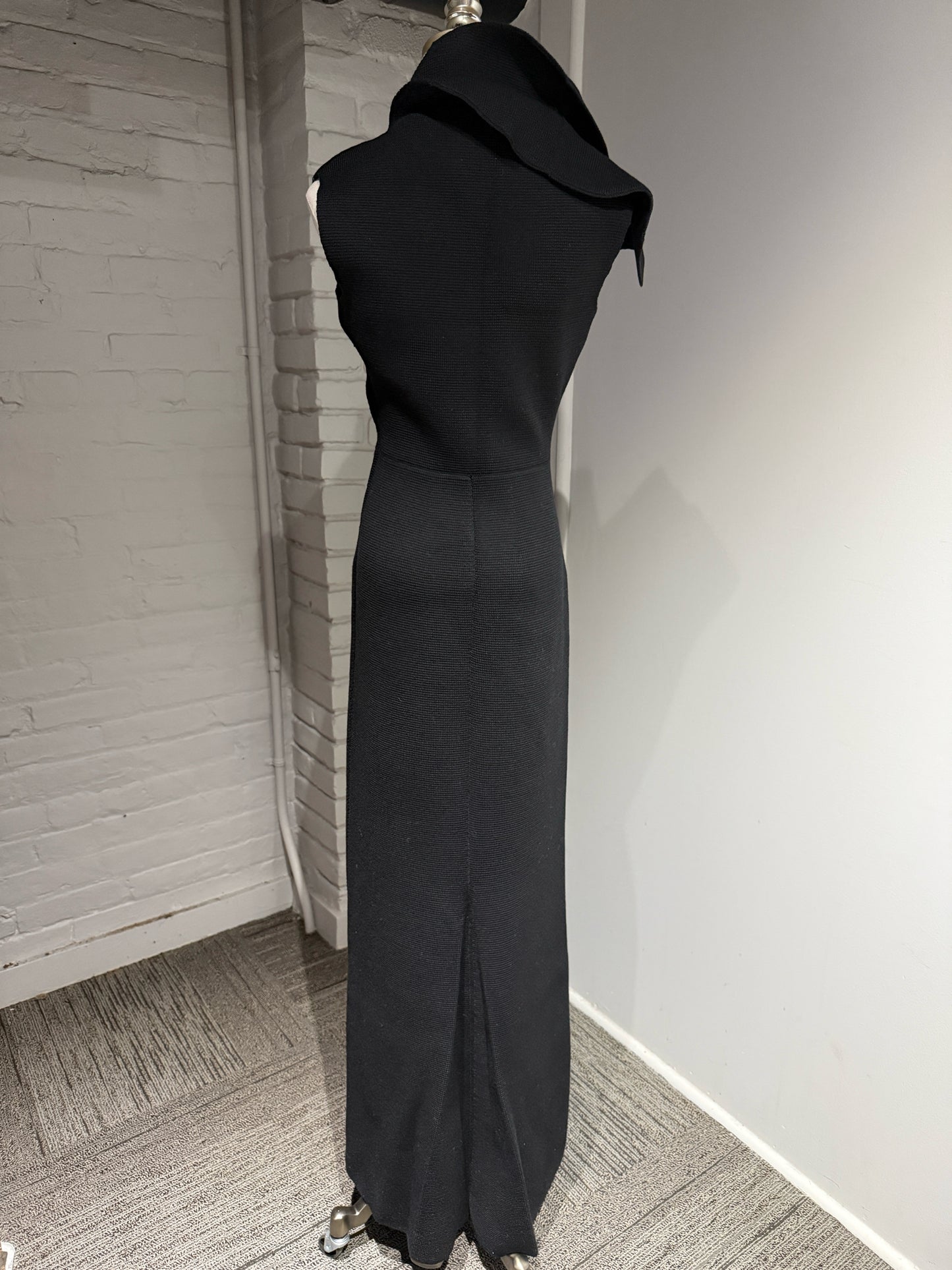 Women Size 38 (2 US) Jil Sander Black Special Ocassion Knit Dress/Gown