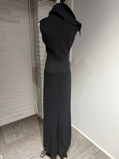 Women Size 38 (2 US) Jil Sander Black Special Ocassion Knit Dress/Gown