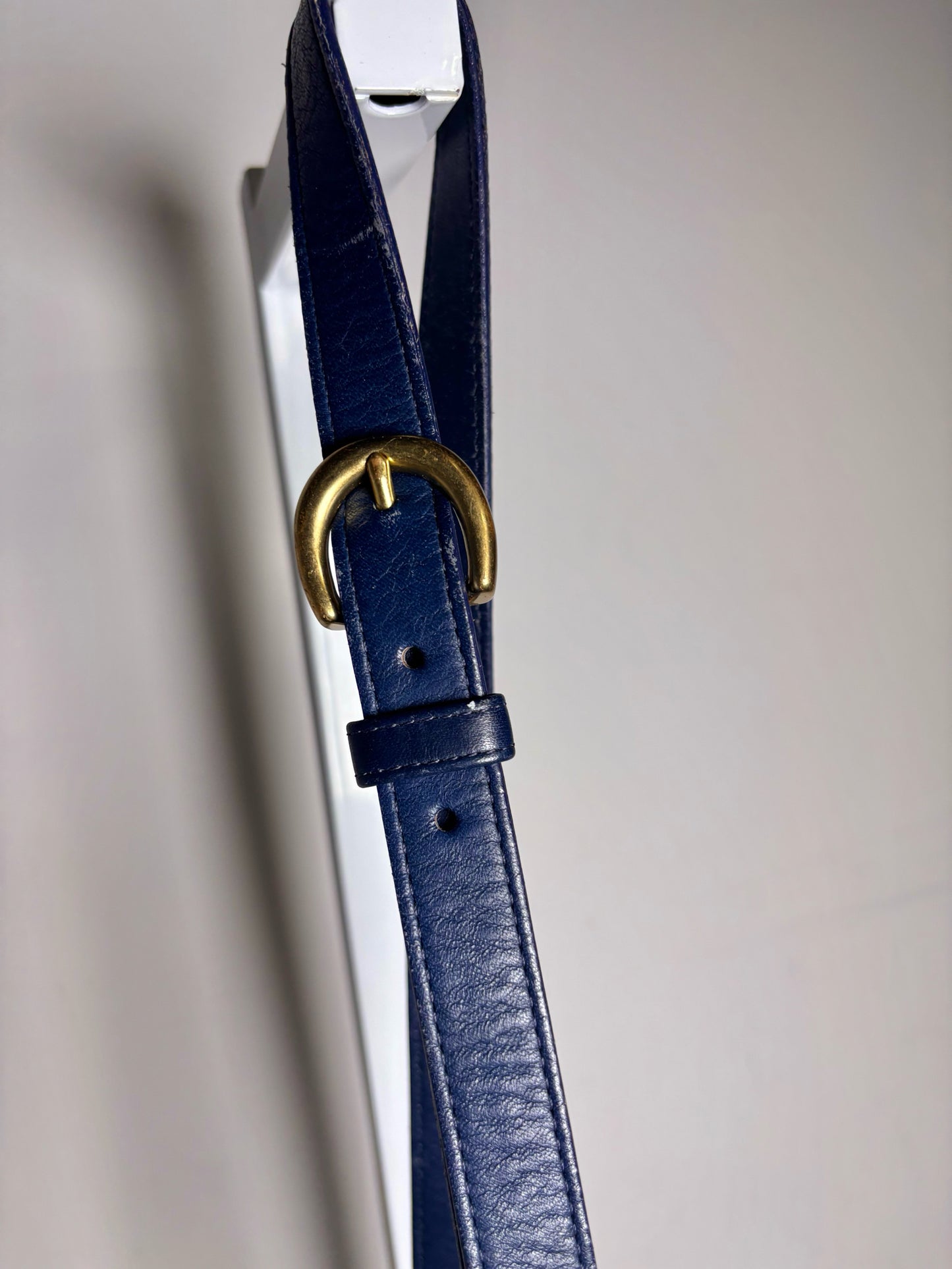 Coach 4156 Soho Belted Leather Blue Purse Pre-owned