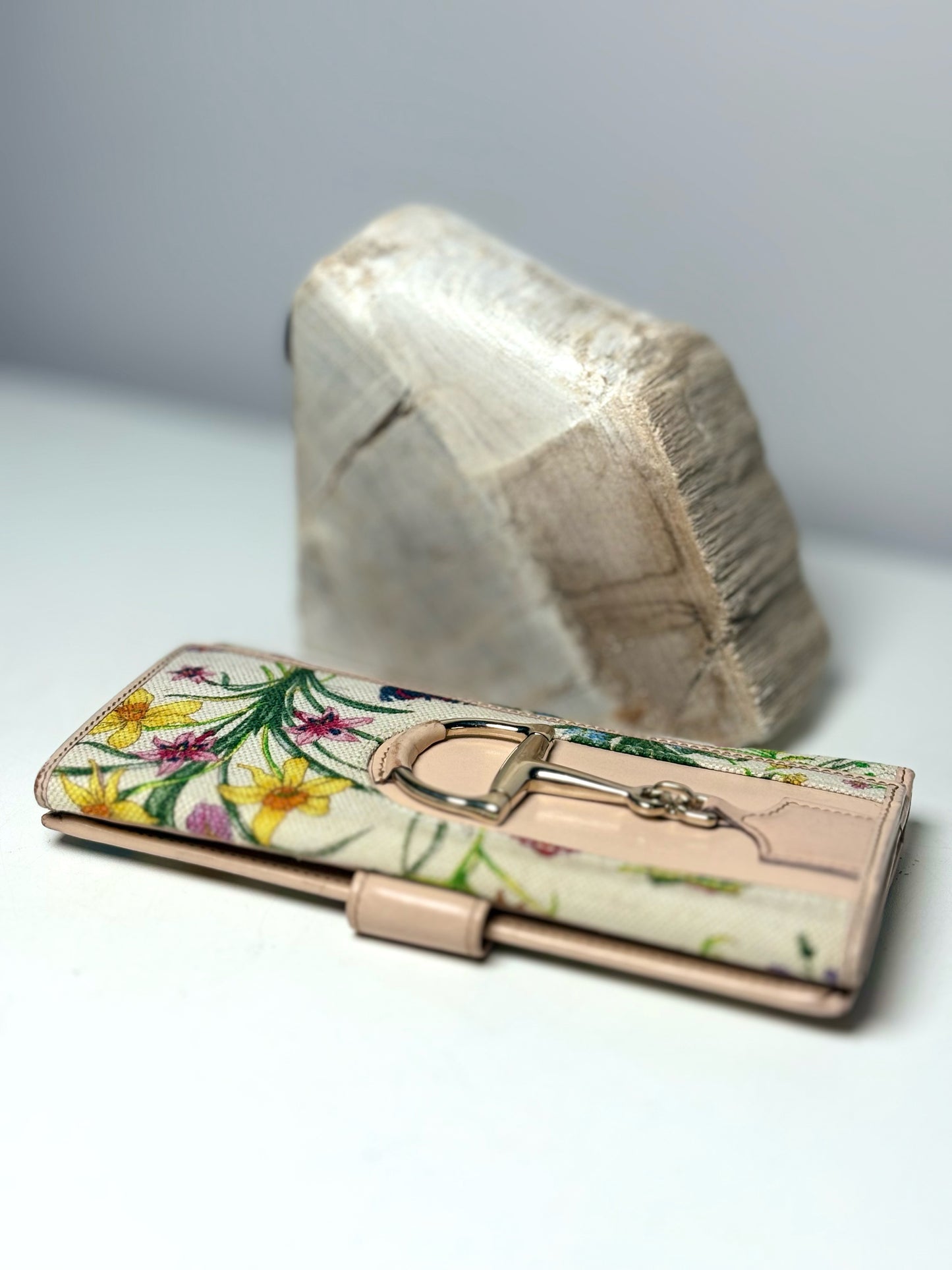 Canvas & Leather Gucci Leather, Canvas Multi-Color Continental Wallet