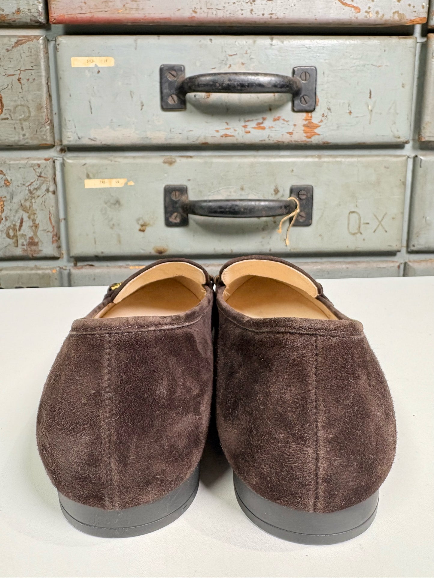 W Shoe Size 7 Gabor Chocolate Suede Loafers