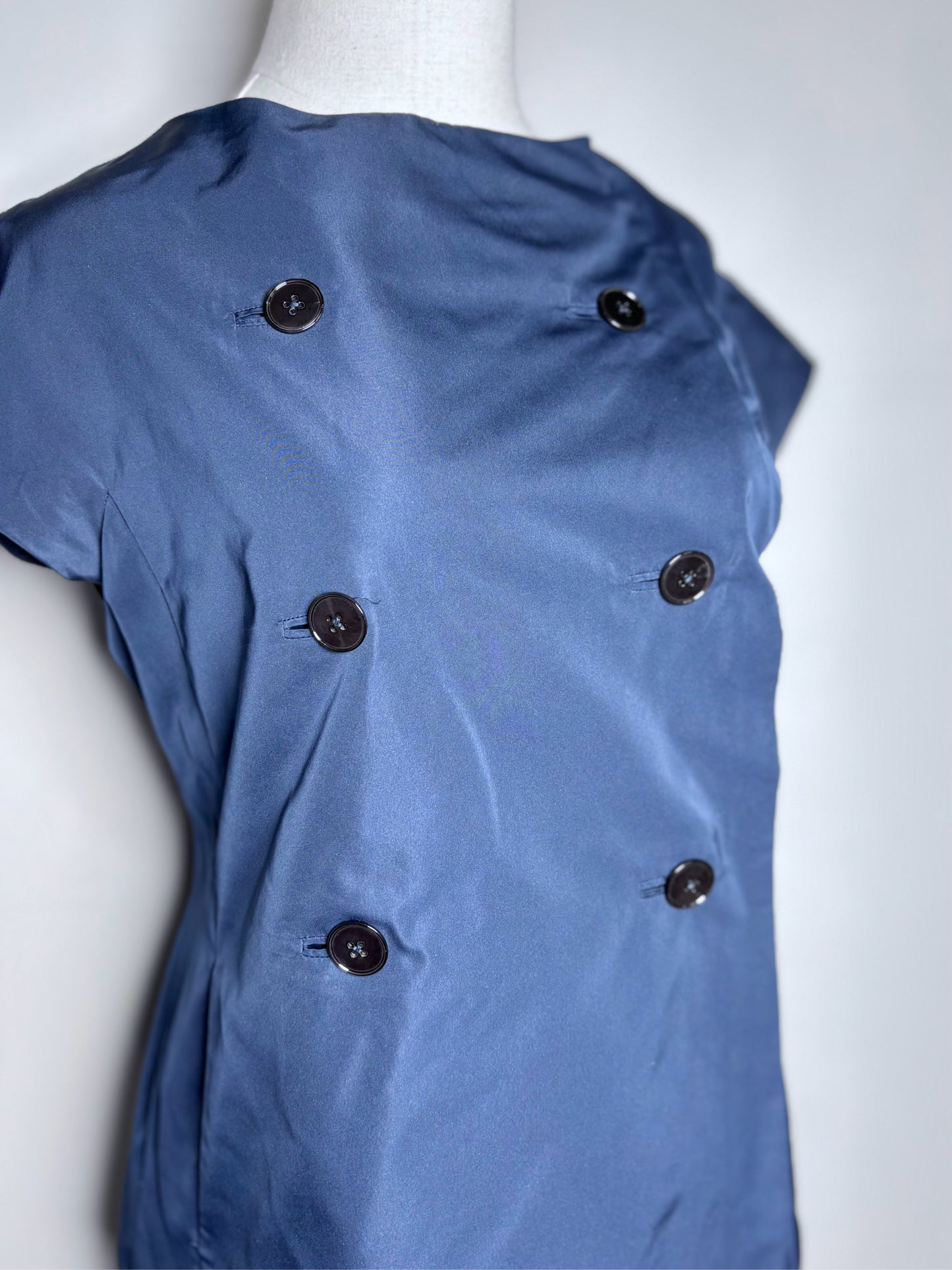 Women Size 36 (6 US) Jil Sander Navy Blue Solid Vintage Pre-owned 2 Piece Set