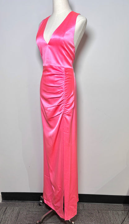 Women Size 8 Alice + Olivia Neon Pink Solid Dress