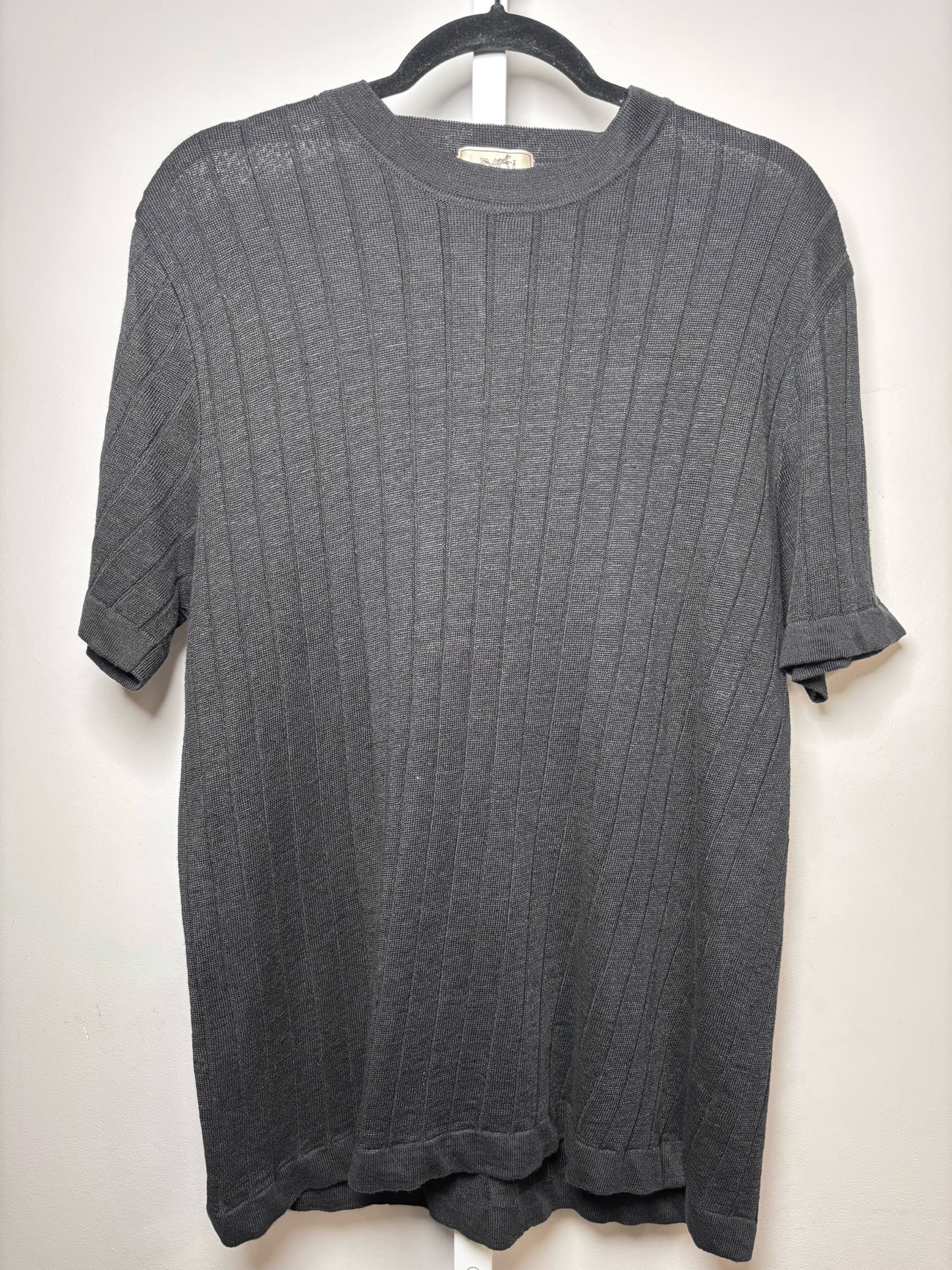Vintage Hermes Black Linen Solid Men's Mens Size L Sweater