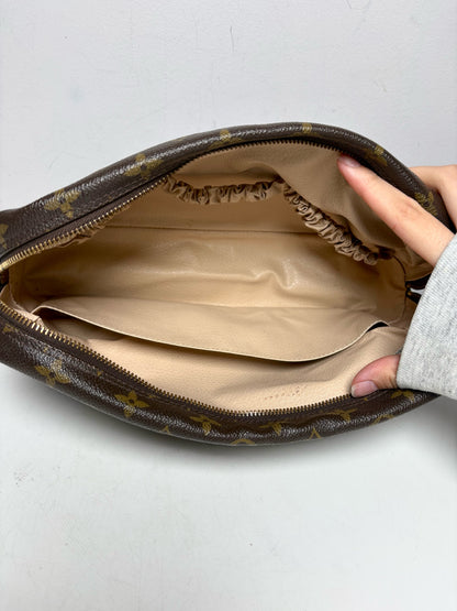 Women's Louis Vuitton Trousse de Toilette 28 Brown Monogram Coated Canvas Vintage Pre-Owned Pouch