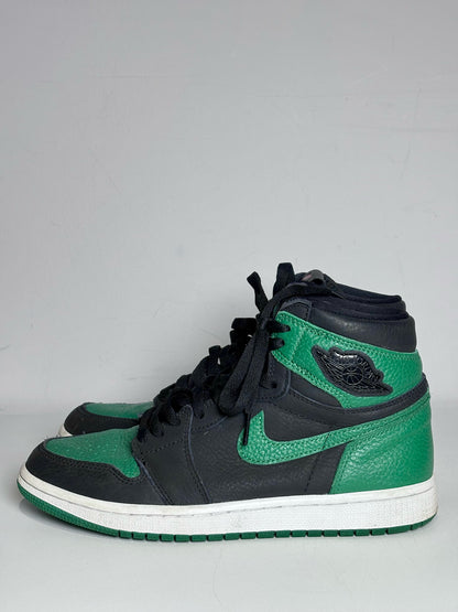 W Shoe Size 8 Nike Pine Green, Black Leather Women's Pre-owned Sneakers