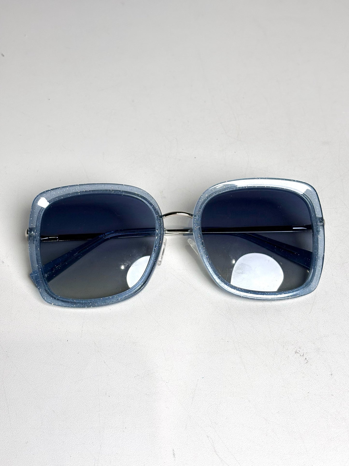 Elton John Eyewear Women's Pre-owned Blue Acetate Sunglasses
