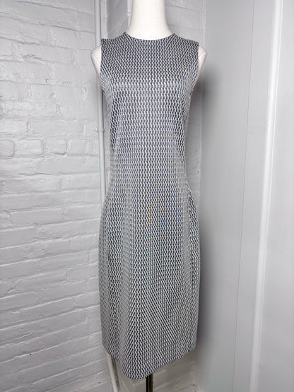 Women Size 6 Theory White Houndstooth Dress NWT