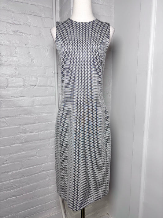 Women Size 6 Theory White Houndstooth Dress NWT