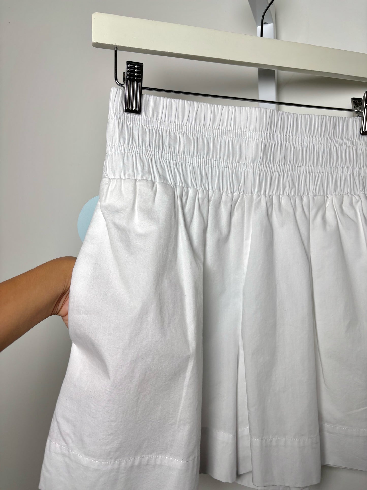 Women Size XS Hill House White Solid NWT Cotton Shorts