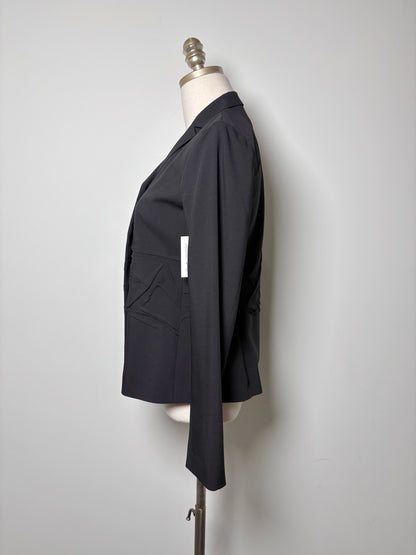 Women Size 36 (4) Jil Sander Black Solid Blazer