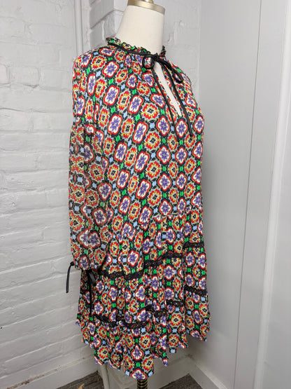 Women Size M Alice + Olivia Multi-Color Floral Dress