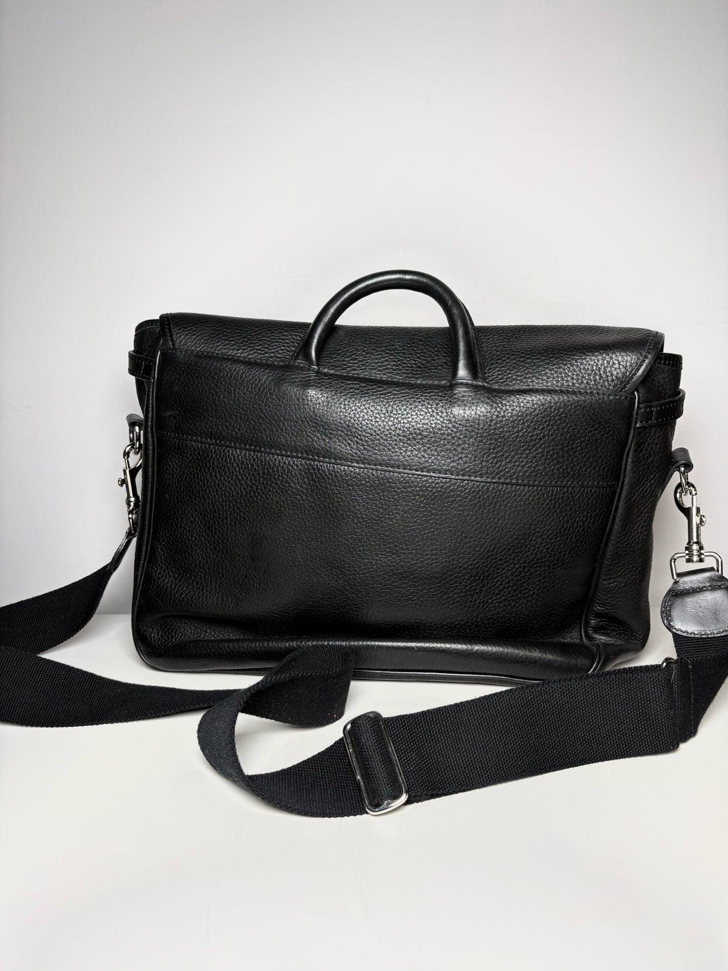 Mulholland Black Leather Men's Bag