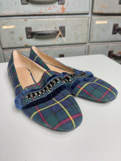 W Shoe Size 10.5 Jack Rogers Green Flats