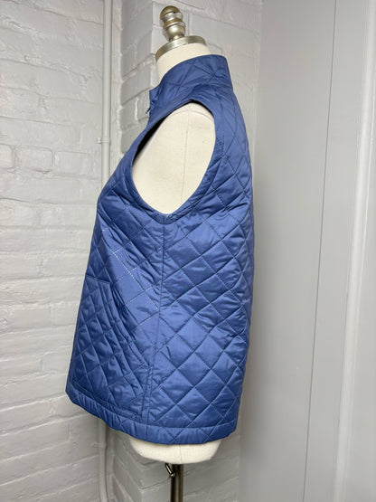 Women Size XS Burberry Blue Solid Polyester Vest