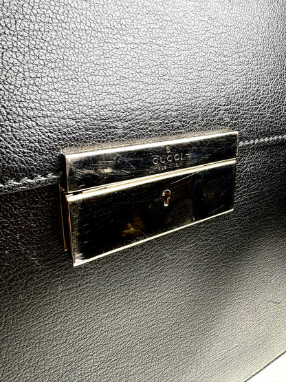 Men's Gucci Classic Leather Brown Briefase