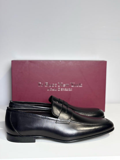 To Boot New York Black Leather Solid Size 9.5 Men's Shoes