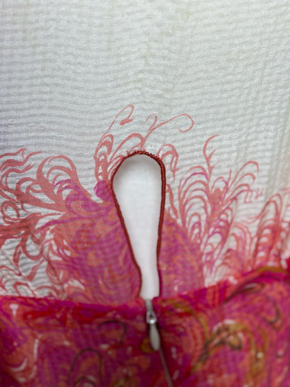 Women Size 6 Anna Sui Pink Print Dress