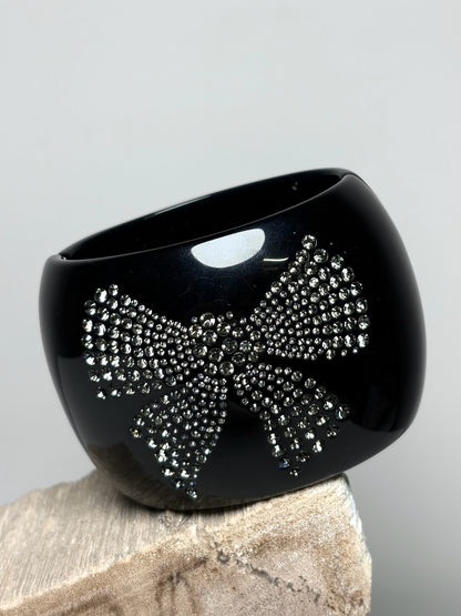 Chanel Crystal-Encrusted Logo, Bow Vintage Bracelet