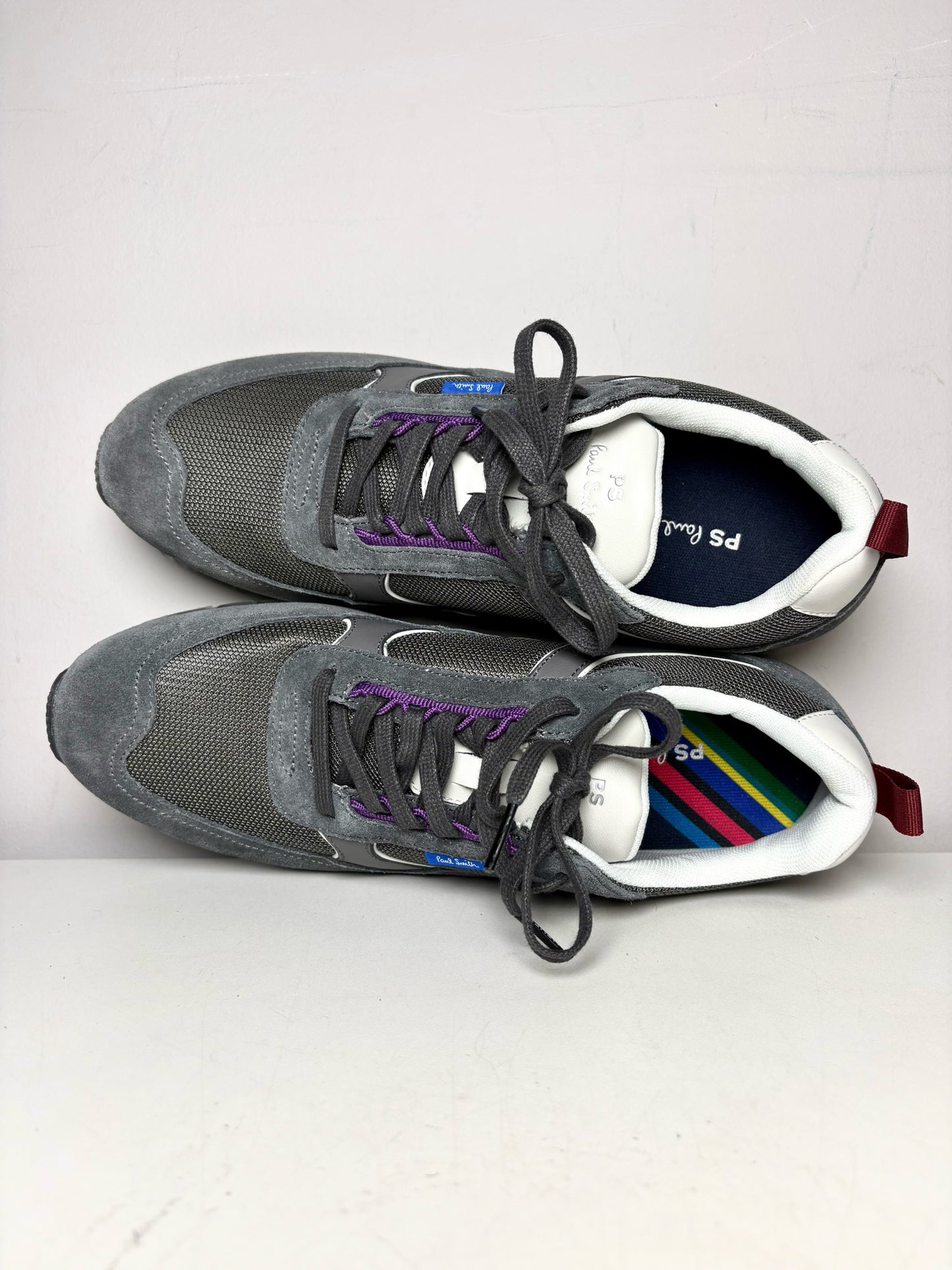 Paul Smith Grey & White Suede Men's NWT, Pre-owned 9 Sneakers