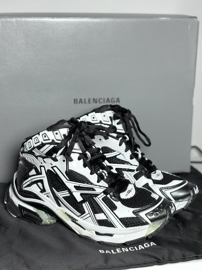 Balenciaga Black & White Abstract Men's Sneakers