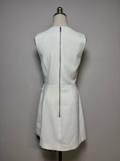 Women Size 8 Alice + Olivia White Pre-Owned NWT Sheath Dress