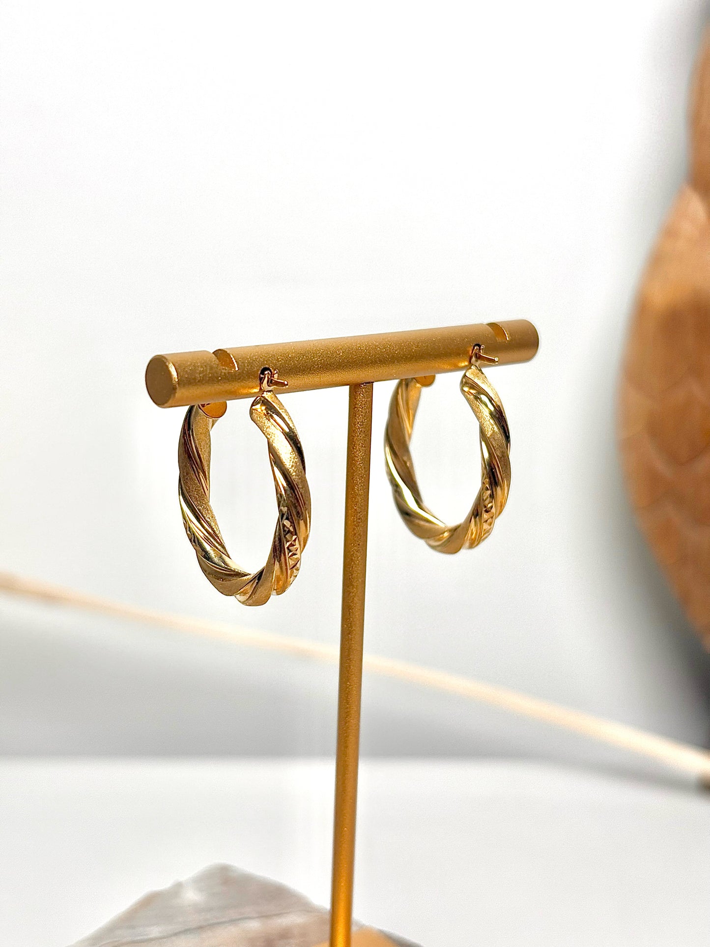 24K Gold Made In Italy Earrings