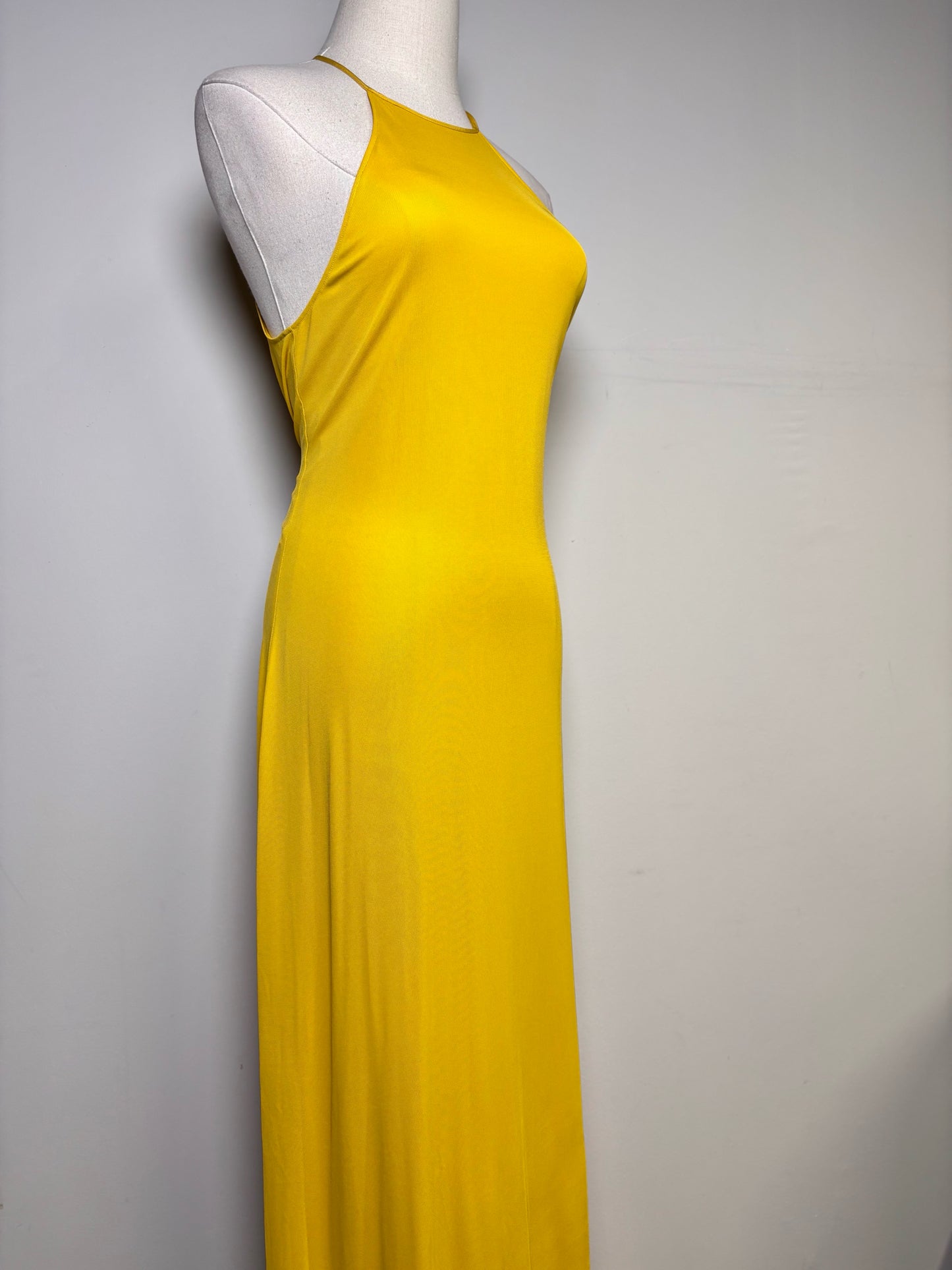 Women Size M Nili Lotan Lucette Floor-Length Mustard Yellow NWT Dress
