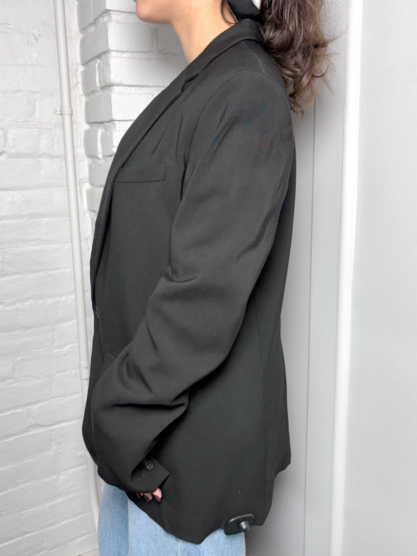 Women Size 12 A.L.C. Black Solid Blazer