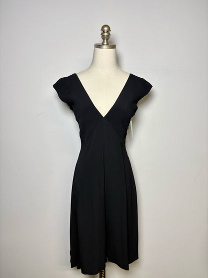 Women Size 2 (S) Derek Lam Black Wide Leg Romper