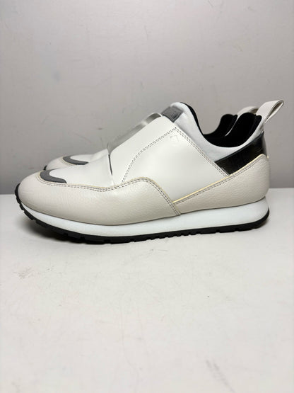 Women Shoe Size 36 Tod's Sportivo White Leather Pre-Owned Slip-On Sneakers