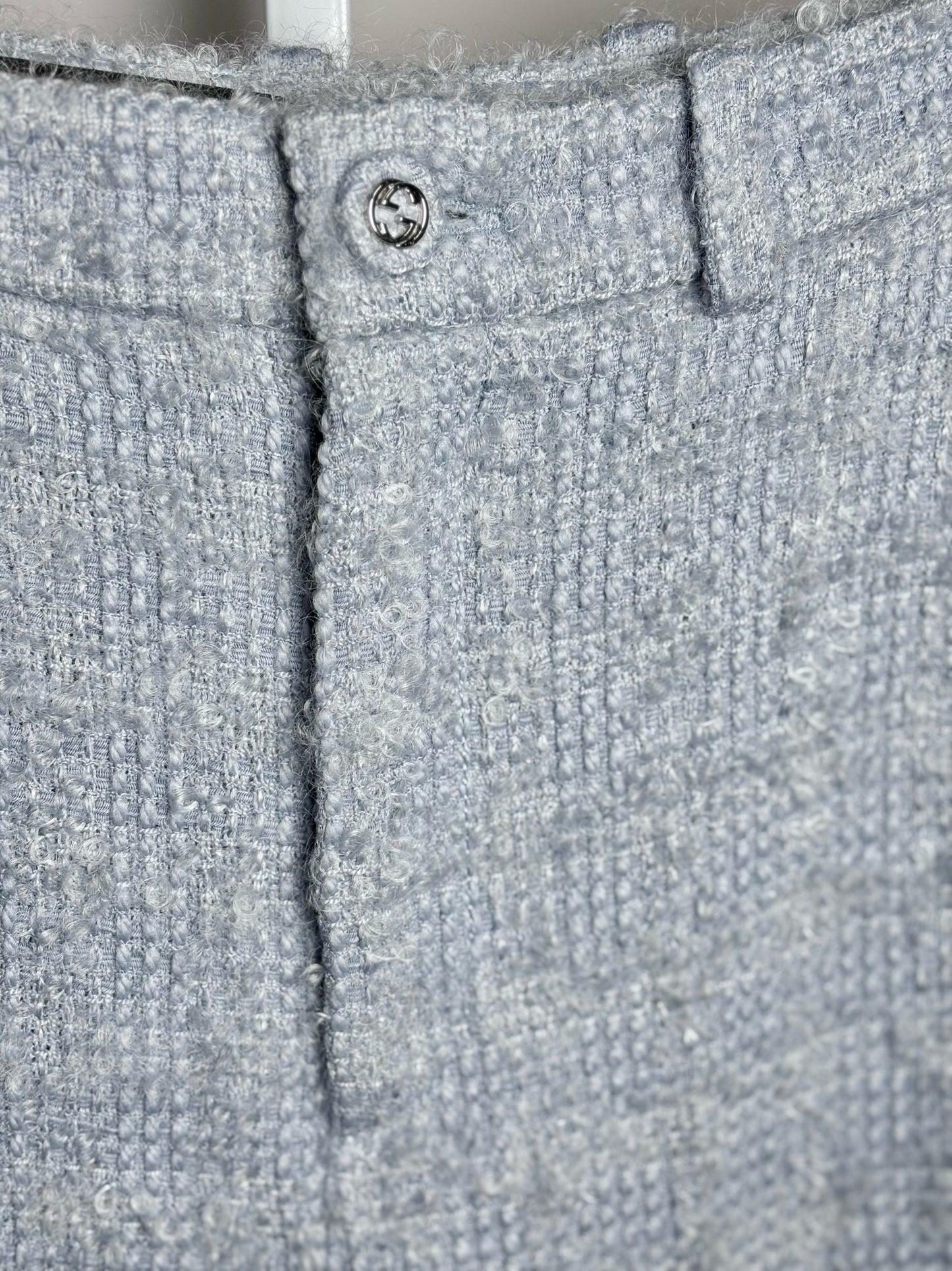 Women's Size 38 Gucci Tweed Wide-Leg Trousers