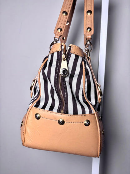 Henri Bendel Signature Centennial Strip 712 5th Ave Tote Pre-owned Purse