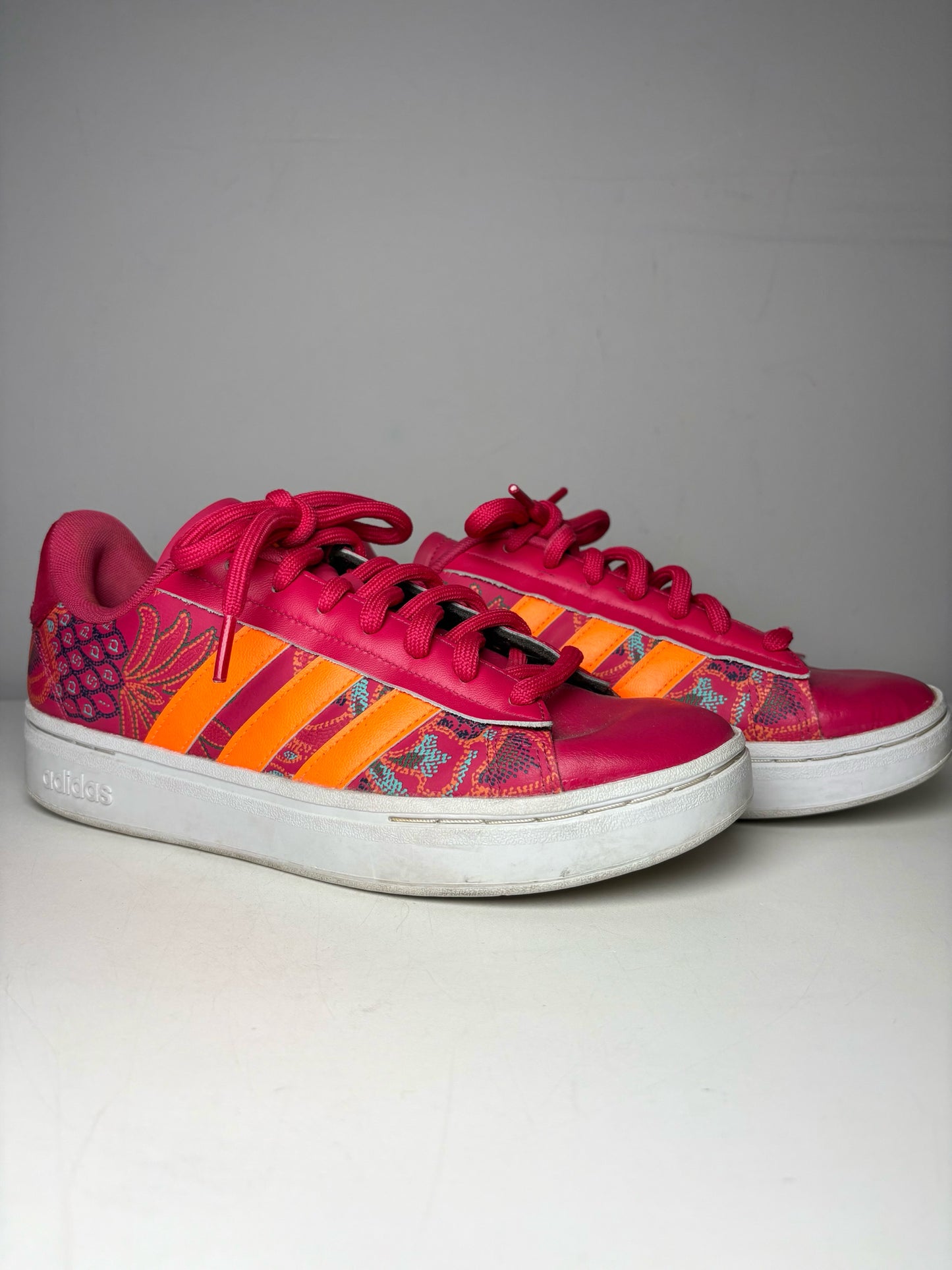 W Shoe Size 9 Adidas Pink & Orange Pre-owned Sneakers