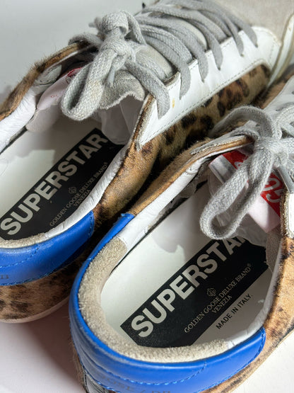 W Shoe Size 37 (7) Golden Goose Multi-Color Leather, Ponyhair Cowhide Sneakers