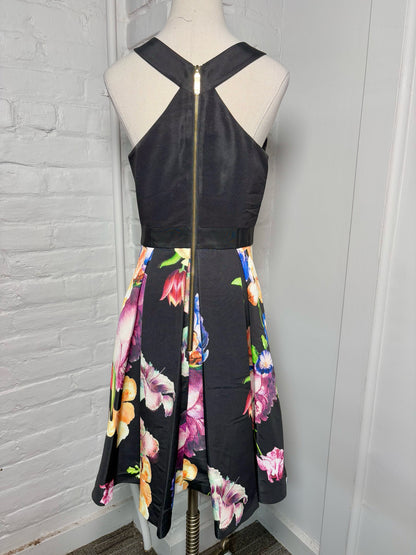 Women Size 3 Ted Baker Black Floral Dress