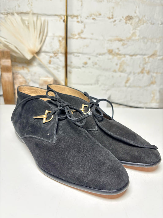 W Shoe Size 37.5 Gucci Black Suede Suede Boots