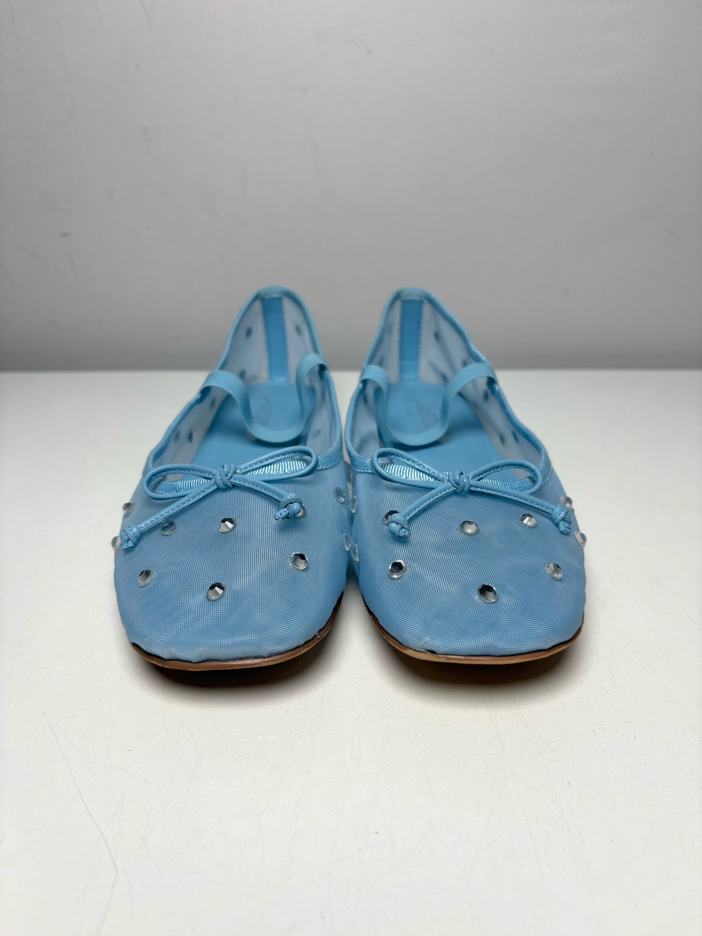 W Shoe Size 7 Jeffrey Campbell Light Blue Synthetic (Unknown) Women's Flats