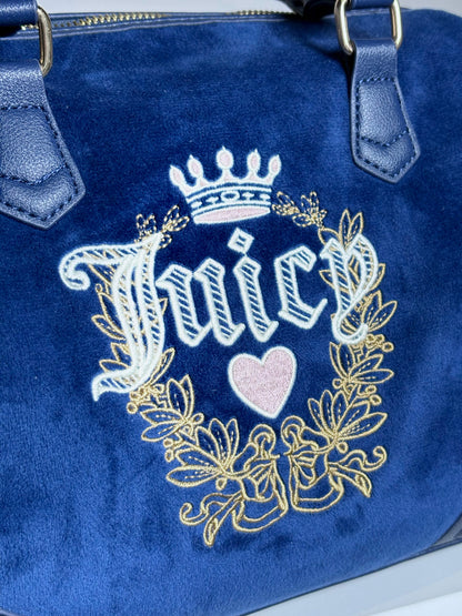 Y2K Juicy Couture Blue Logo Vintage Heritage Satchel Iconic Logo Pre-owned